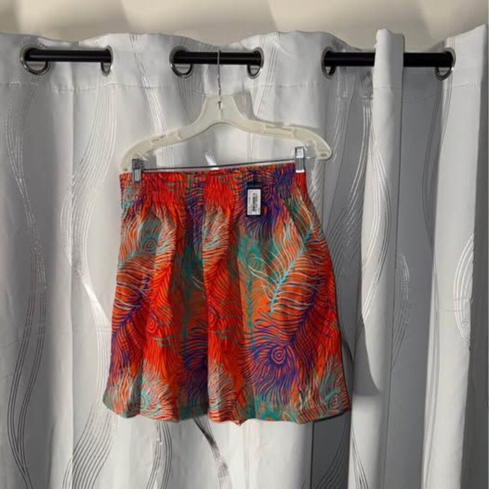 Vilebrequin Lourdes Peacock Print Shorts Size L